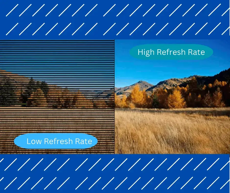 This is about refresh rate in smartphone. how 60,90 and 120Hz is different.